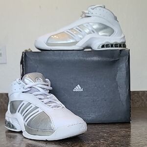 adidas A Cub Pro Mid Team 06 White Metallic Mens Sneakers Vintage 945835 Size 13